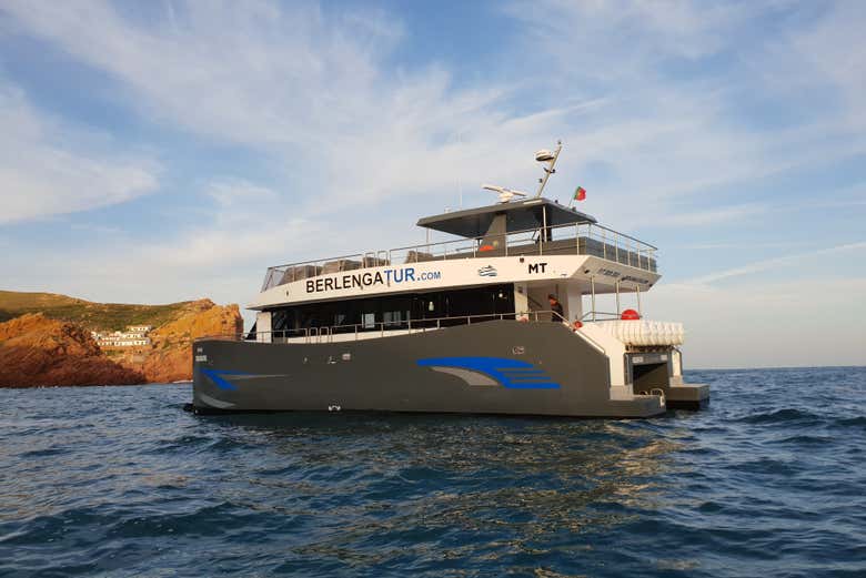 Le ferry en route vers Berlengas