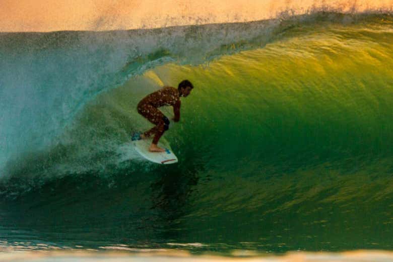 Riding the waves in Peniche
