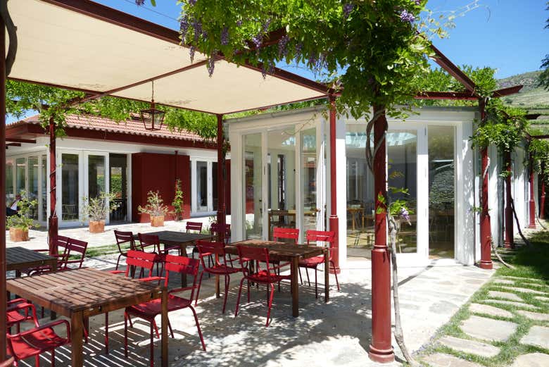 Terraço da adega Quinta do Bomfim