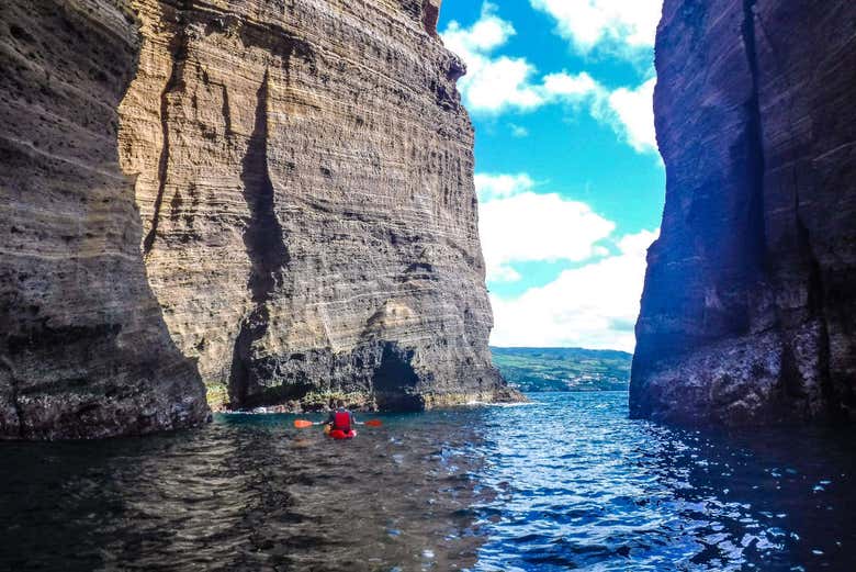 The cliffs of Vila Franca do Campo