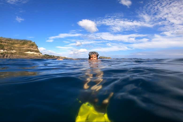 Disfrutando de cada momento en el mar de São Miguel