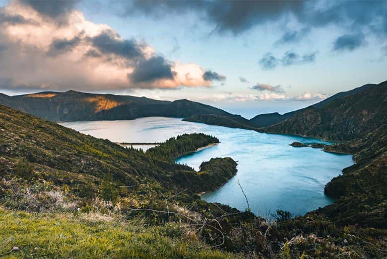 Vista sulla Lagoa do Fogo