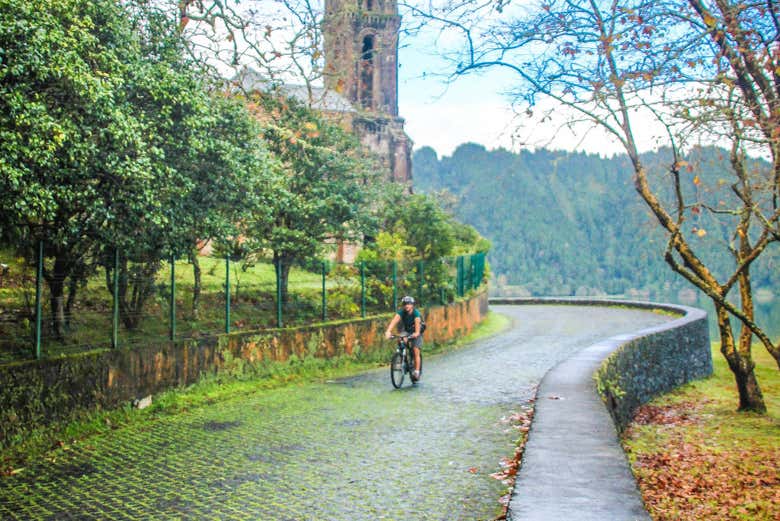 Balade à vélo dans São Miguel