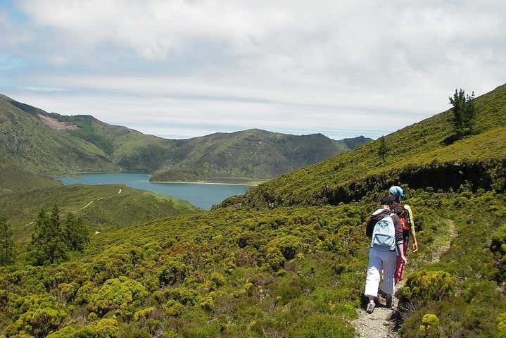 L'arrivée à Lagoa do Fogo