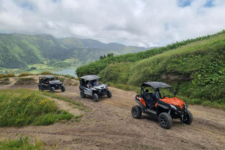 Atravesando en buggy el oeste de São Miguel