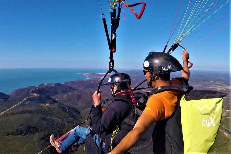 Experiencia en parapente en Portugal