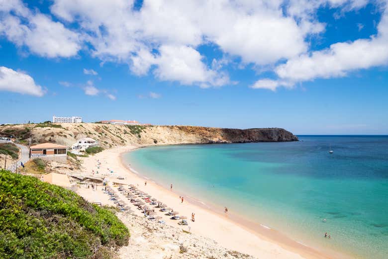 Vista panorâmica das praias de Sagres