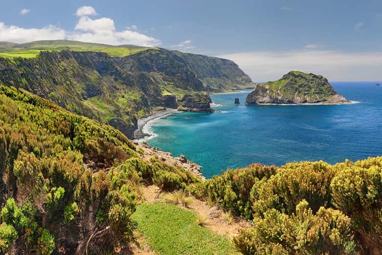 Landscapes of the north of Flores Island