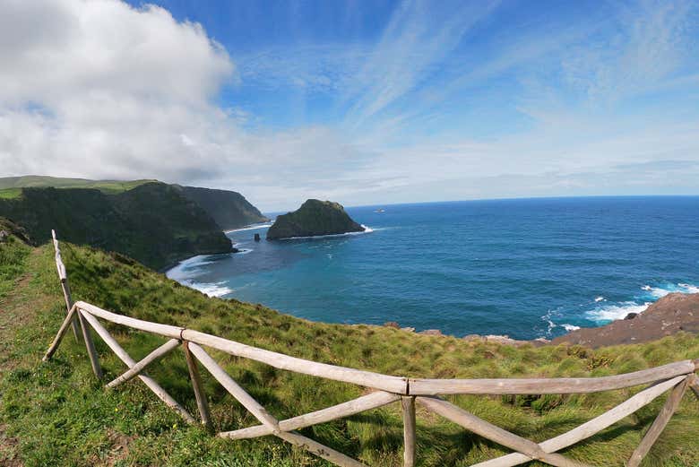Stunning view from a Flores Island viewpoint