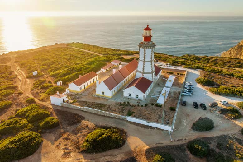 See the Cape Espichel Lighthouse
