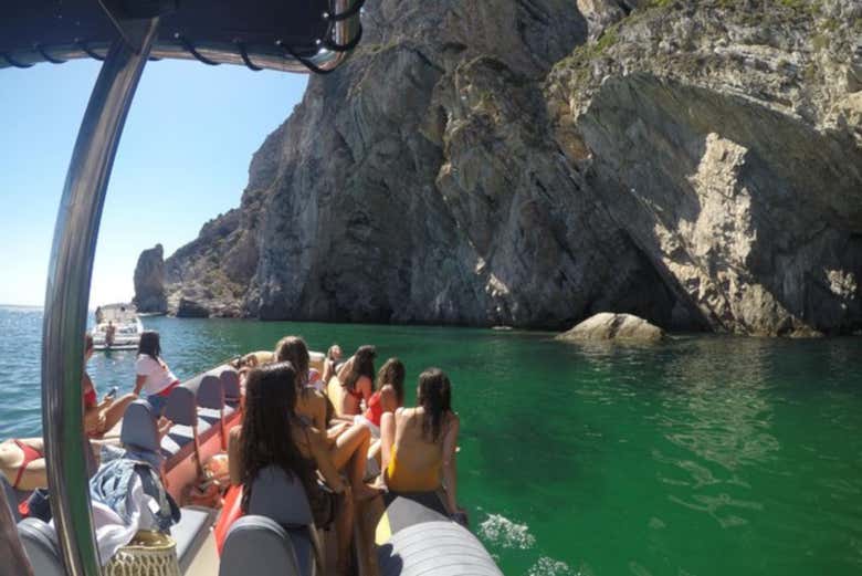 Enjoying the boat ride