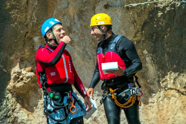 Una sosta durante il percorso