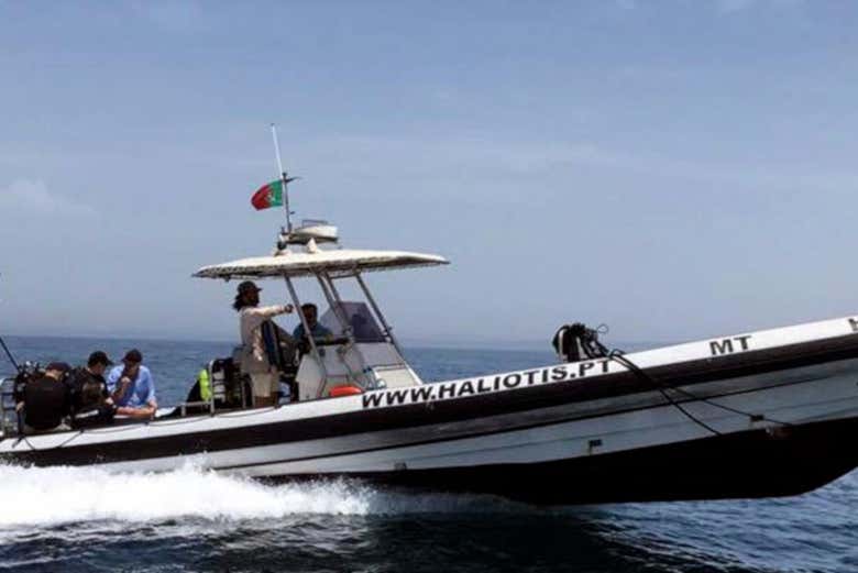 Speedboat for the activity