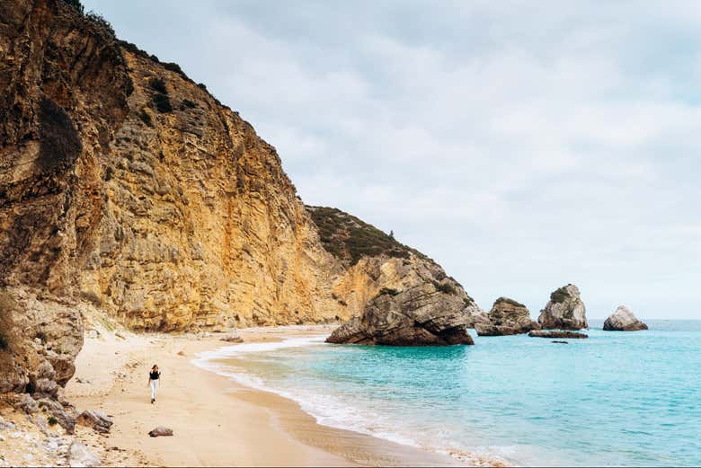 Uma das praias secretas de Sesimbra