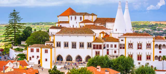 Ingresso do Palácio Nacional de Sintra e seus jardins