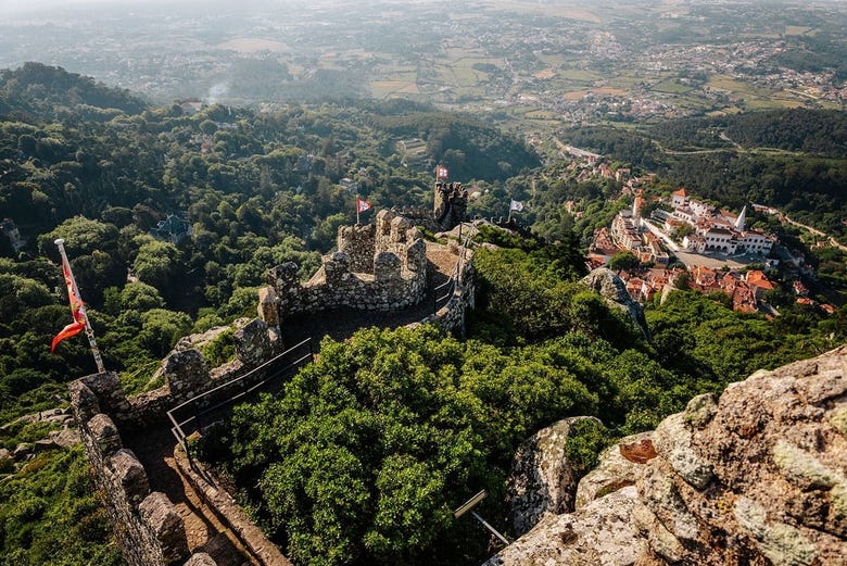 Vista aérea del Castelo Dos Mouros
