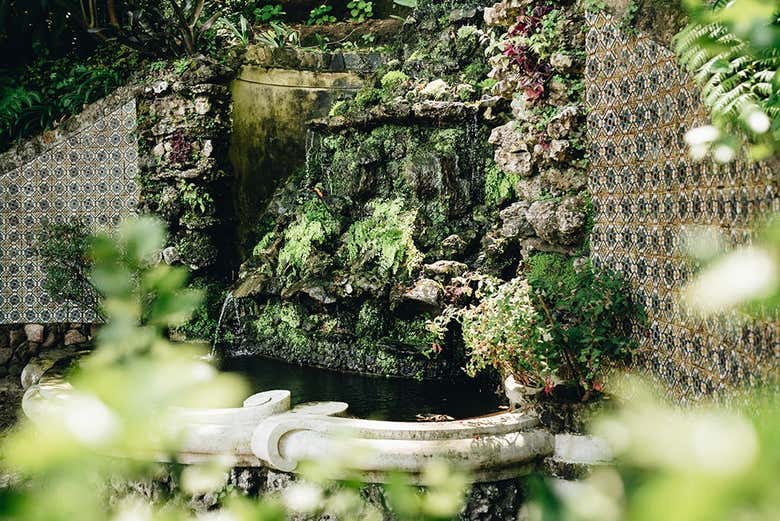 Fontaine dans le jardin du plaias Biester