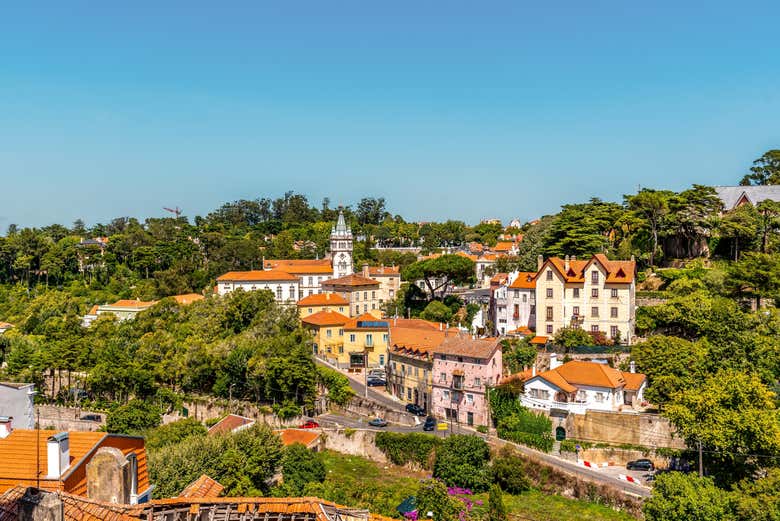 Panorâmica do centro histórico de Sintra