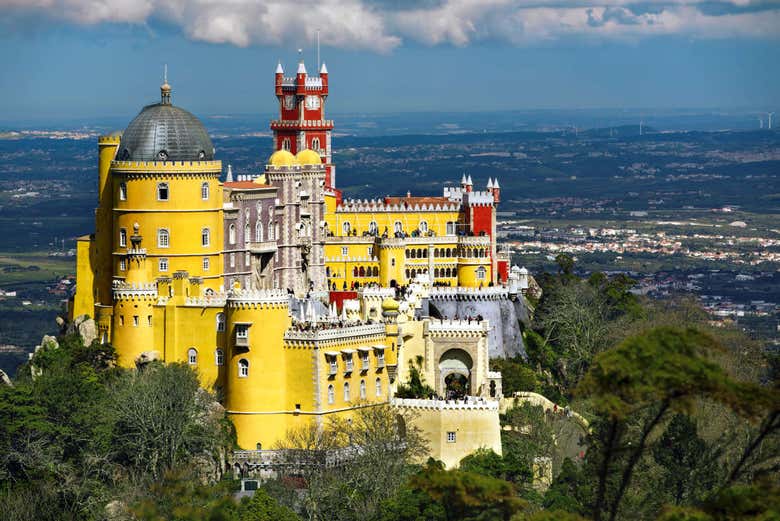 Vista del Palacio da Pena en Sintra
