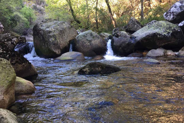 Natural pools of the Vez River