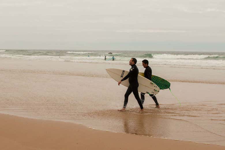 Heading to the water