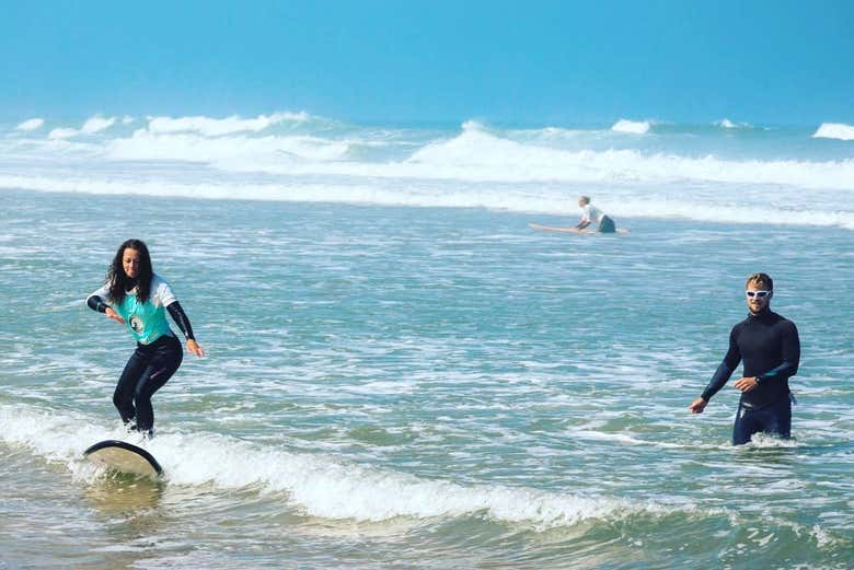 Learning to balance on the board