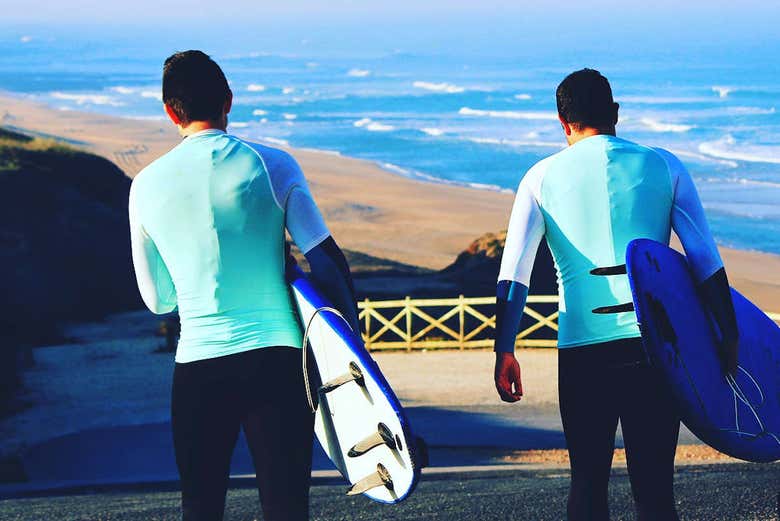 Ready to hit the waves
