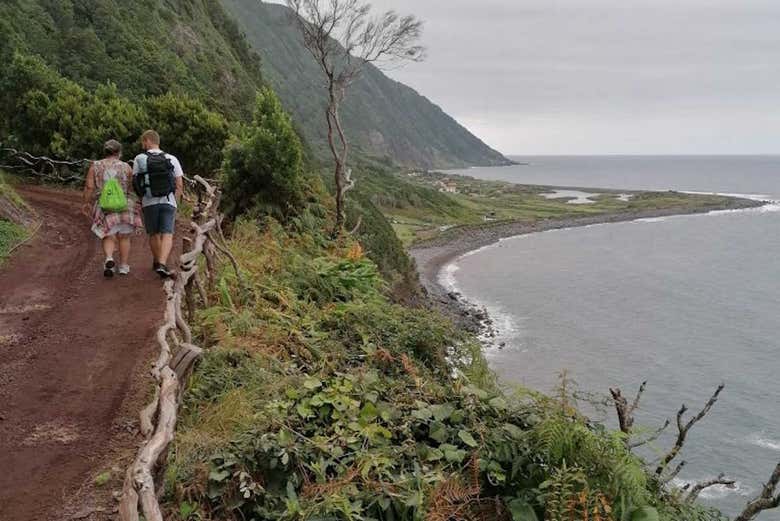 Hiking on the island of Sao Jorge