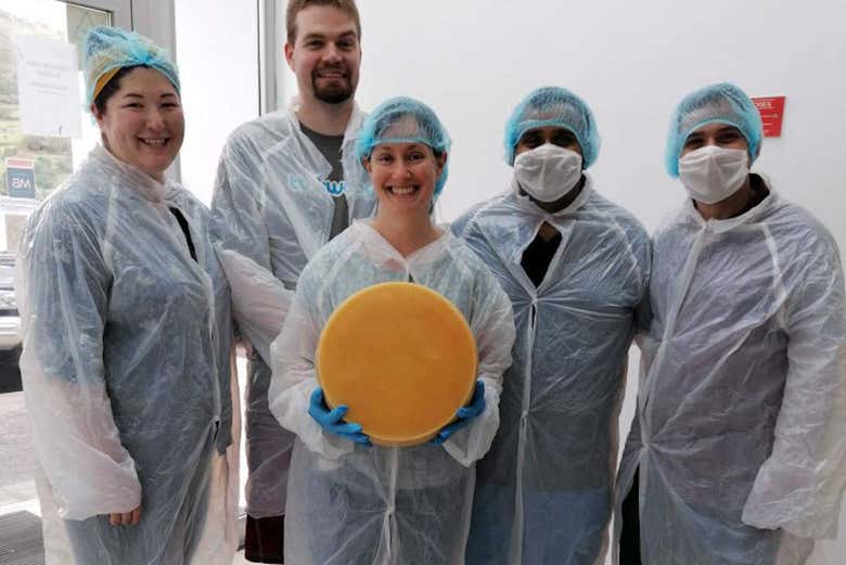 Une usine de fromages