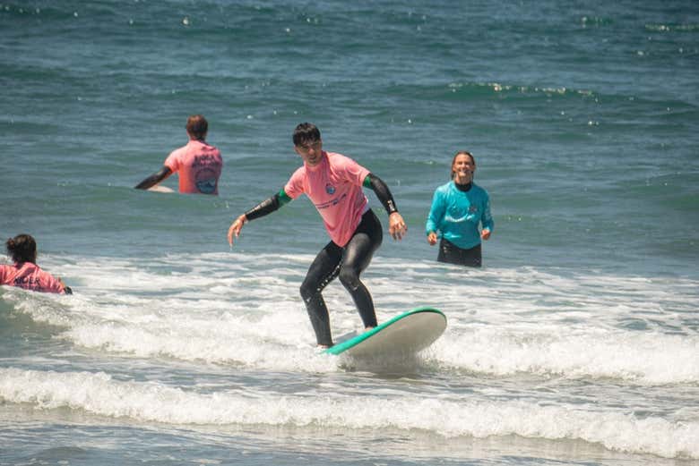 Aprendiendo a sortear las olas