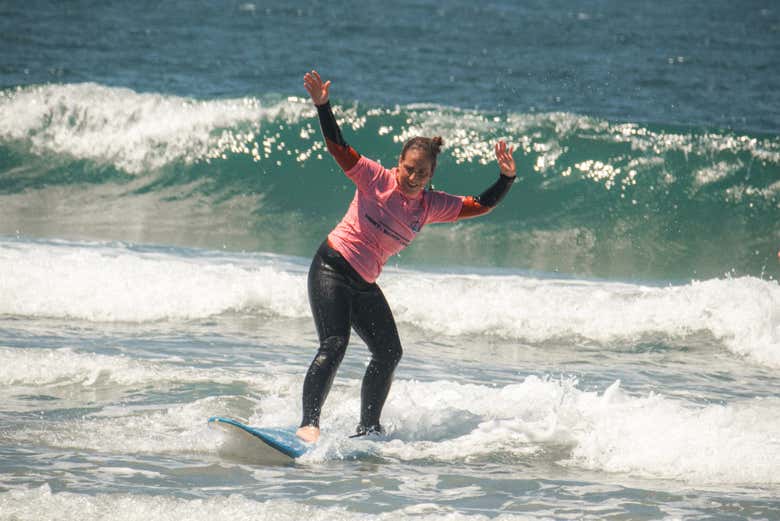 ¡Conquistando las olas!