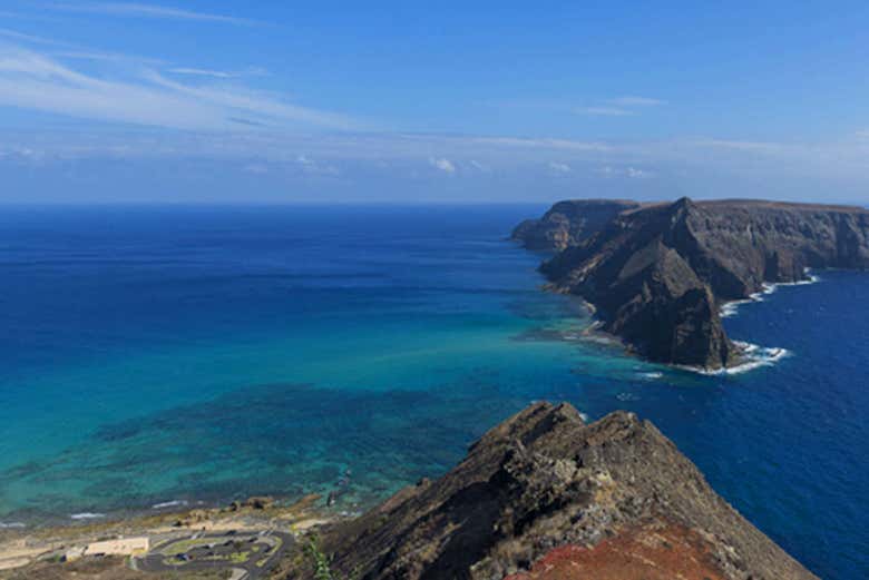 Mirador con islotes al fondo
