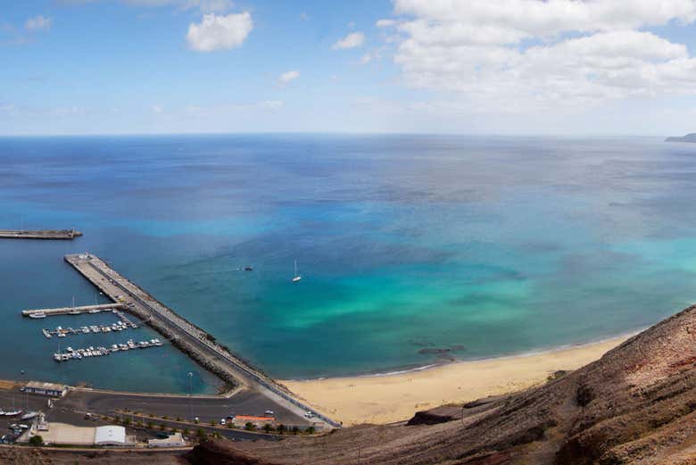 Paysage de Porto Santo, archipel de Madère