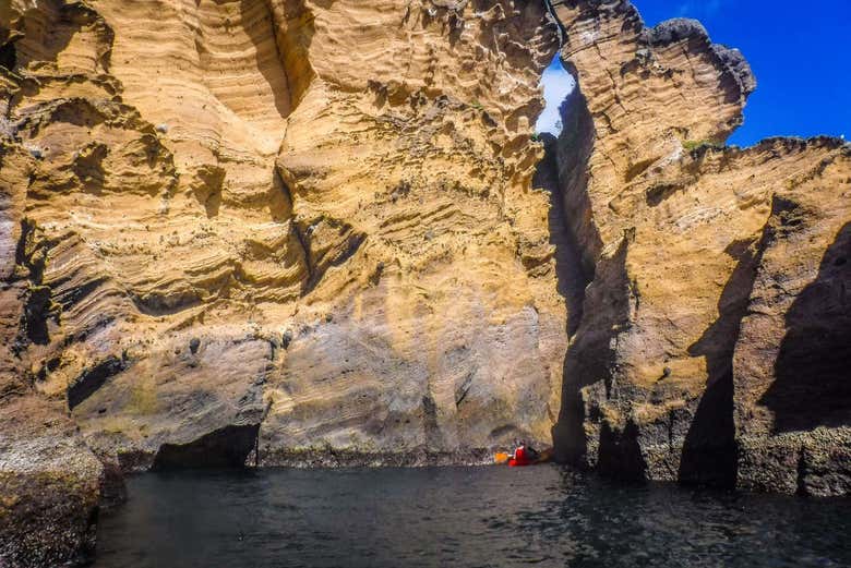 Rock formations in Vila Franca