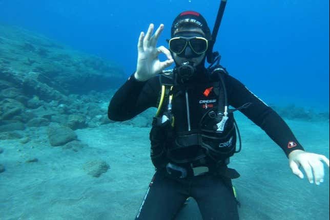 Learning to dive in the Azores