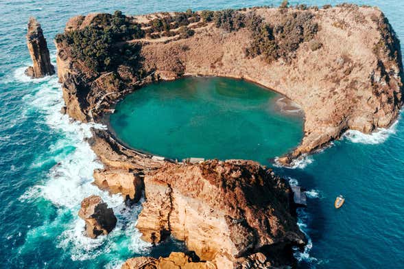 Visite de l'îlot de Vila Franca depuis São Miguel, Vila Franca do Campo