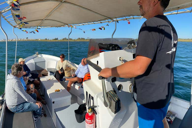 Contemplando la costa portuguesa desde el Guadiana