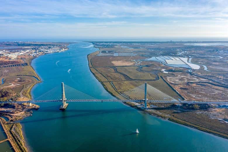 O imponente rio Guadiana em Portugal