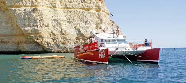 Paseo en catamarán por las cuevas de Benagil con barbacoa
