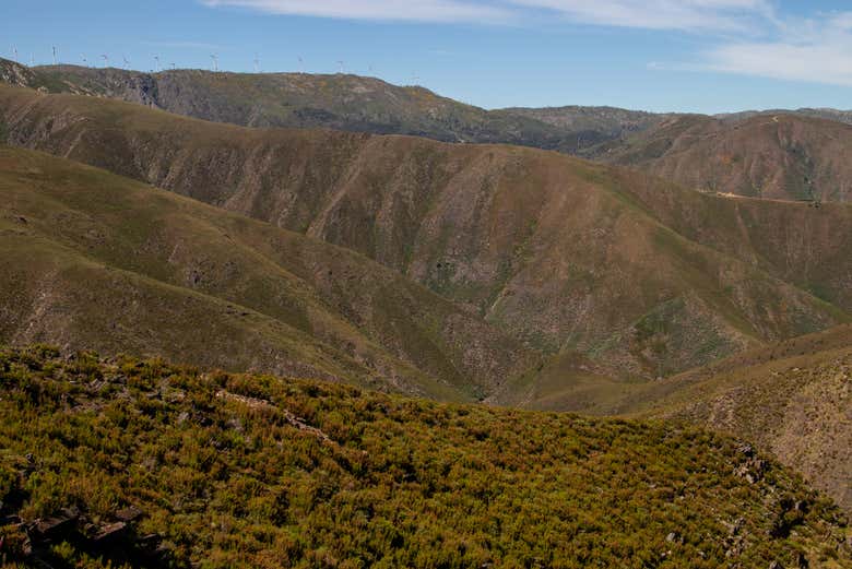 Paisagem montanhosa no Arouca Geopark