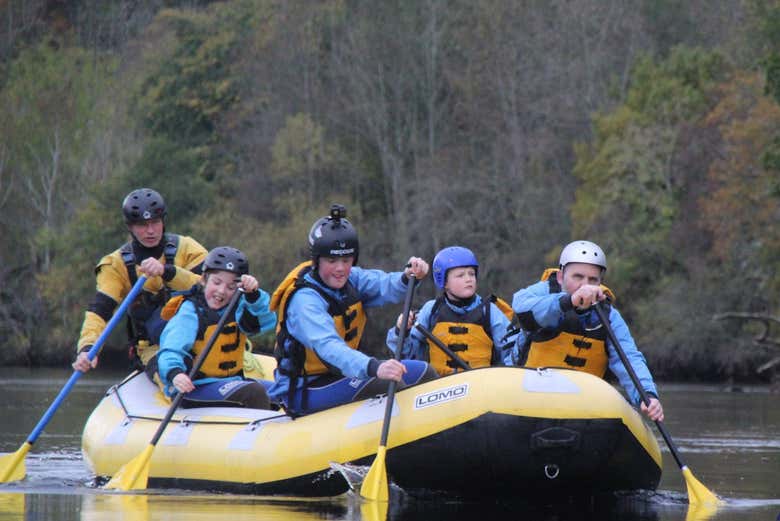 Enjoying the activity in Aberfeldy