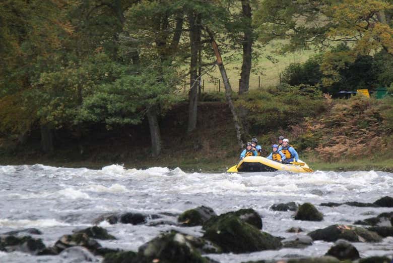 Rafting down the River Tay