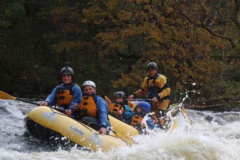 Paddling down the River Tay