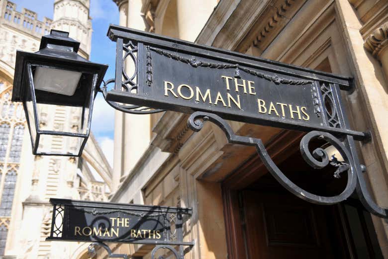 Ingresso alle terme romane di Bath