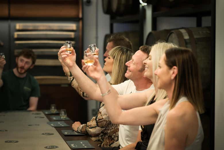 Degustación de whisky irlandés