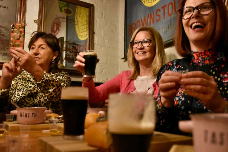 Con una birra irlandese in mano