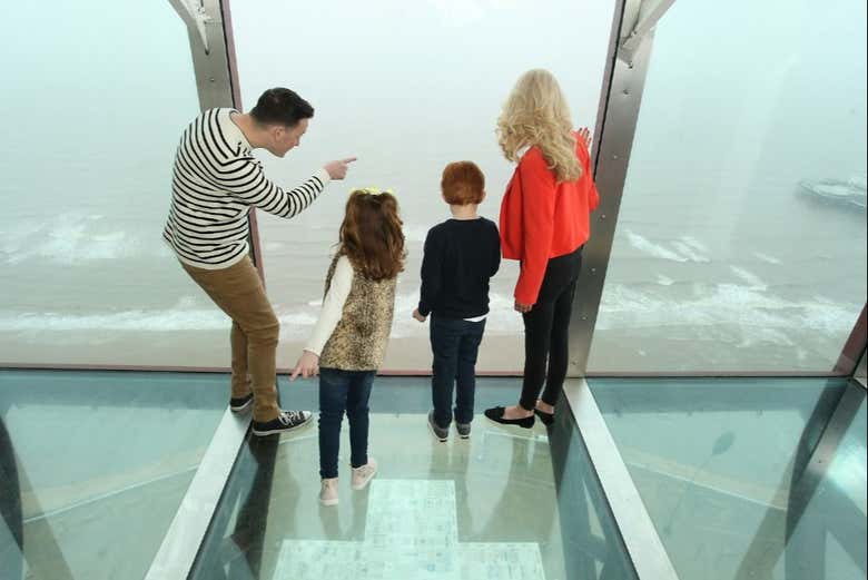 Vues depuis la plateforme d'observation de la Blackpool Tower