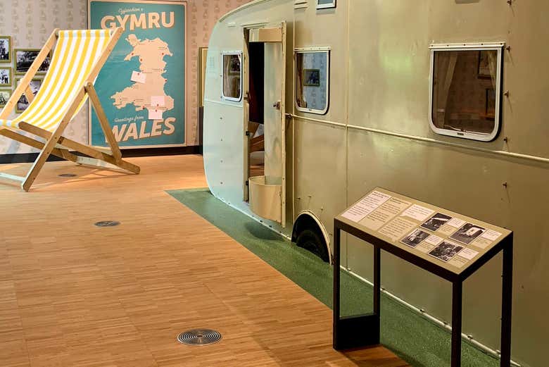 Una caravana en el Museo de St. Fagans