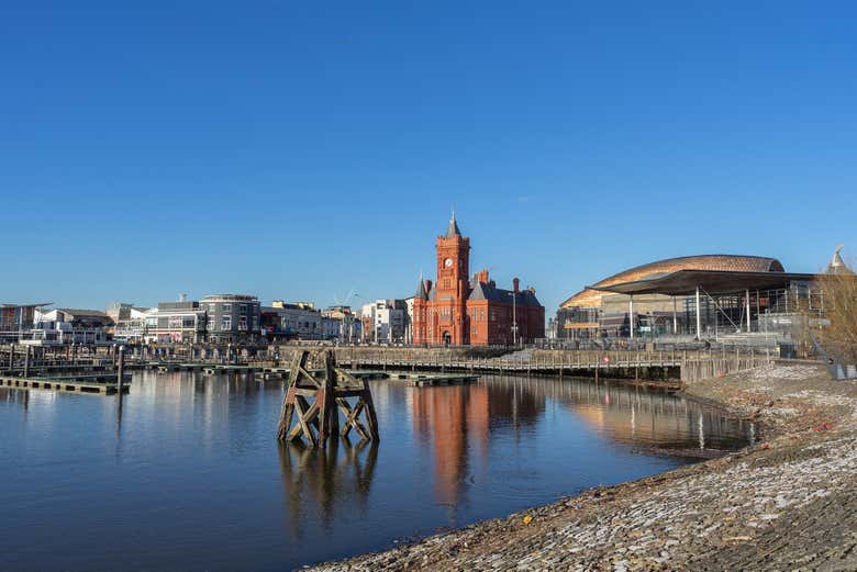 Paisajes de Cardiff desde su bahía
