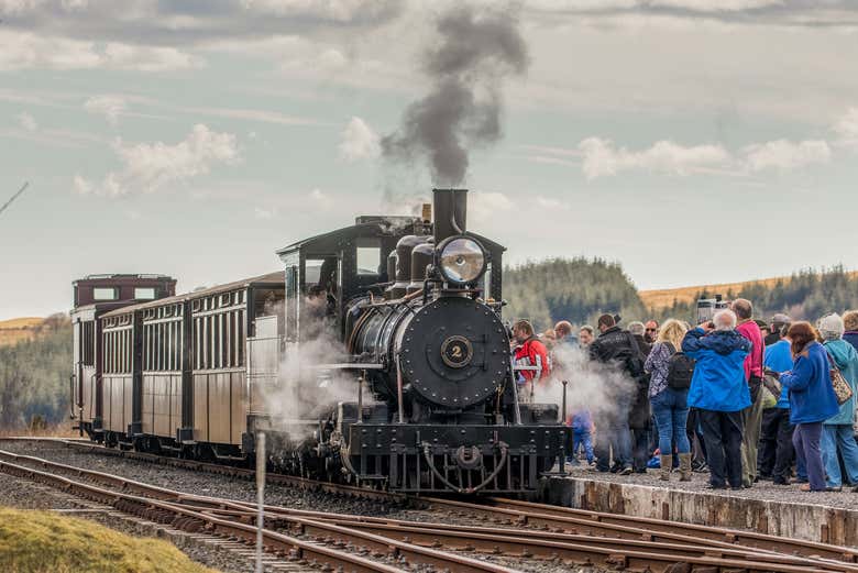 ¡Bienvenidos al tren de vapor Brecon Mountain Railway!